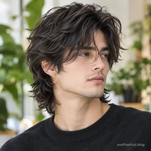 55+ Best Wolf Cut for Men in 2026: Guide and Styling Tips 29 Try a Medium Messy Wolf Cut for Men with Bold, Textured Layers.
