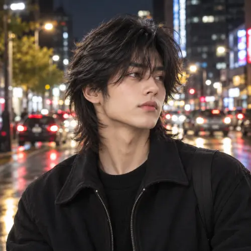 55+ Best Wolf Cut for Men in 2026: Guide and Styling Tips 7 Mini wolf cut for men with short, textured layers and a choppy crown.