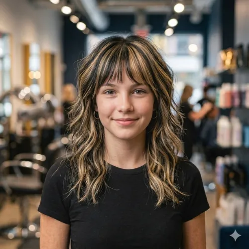 Wolf Cut Hair Color: 20 Best Dyed Wolf Cut Ideas for 2026 8 Classic split dye wolf cut hairstyle with bangs.