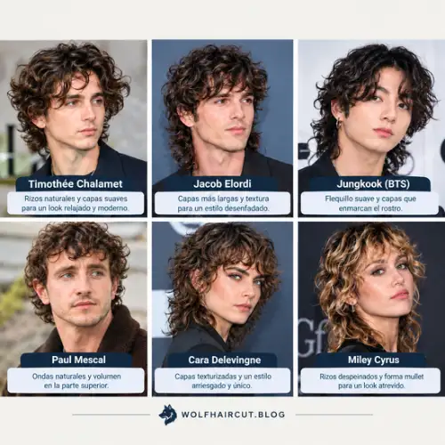 15 Best Curly Wolf Cut for Men in 2026 (Fresh Style Ideas) 2 celeberities with curly wolf cut